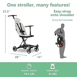 Evolur Cruise Rider Stroller, Lightweight Stroller