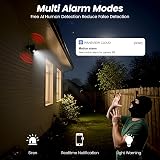 Cinnado Solar Security Camera Outdoor Wireless 2K PIR Night Vision 360 PTZ Black view 6