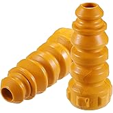 X AUTOHAUX 2pcs 2.44 Inch Rear Suspension Bump Stop Strut Bumper Bump Stop for Volkswagen Eos 2007-2016 No.1K0511353M Rubber Yellow