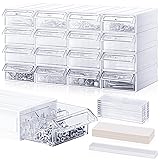 Sunnychicc 16 Pcs Stackable Drawer Screw Organizers