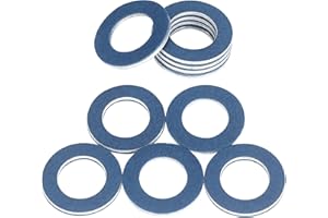 DEEFILL 20PCS Oil Drain Plug Gasket - 12mm Aluminum Crush Washer Fit for Toyota Lexus Scion Sienna Highlander Camry Corolla Tacoma 4Runner RAV4 Cruiser 1985-2022, Replace 9043012031 90430-12031