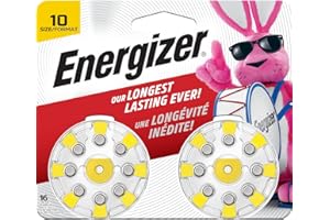 Energizer Batteries AZ10DP-16 EZ Turn and Lock Hearing Aid, Size 10, 16 Count