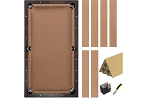 iEsstros Pool Table Felt and Bumper Kit Felt for Billiard Cloth with Pool Table Bumpers and Cushions Facing, 6 Pcs Cloth Strips and Staple Remover