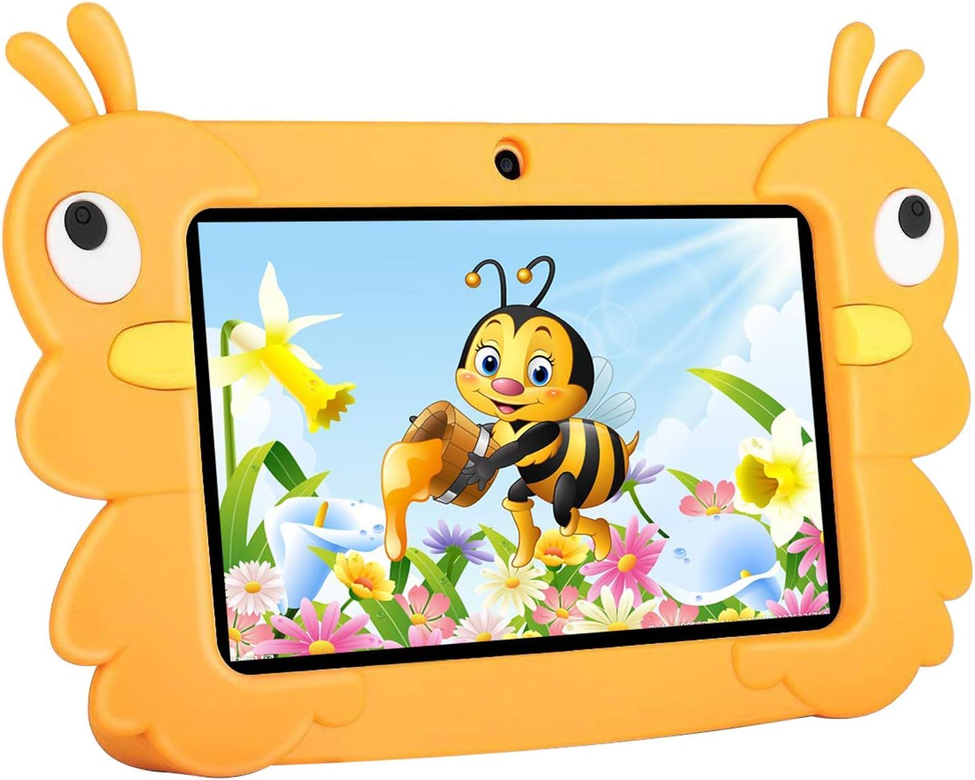 Kids Tablets with 7 inch Multi-Touch Screen IPS Display,2GB RAM 32GB ROM, Unlocked Android 6.0 Quad-core Tablet PC, Dual Camera Wi-Fi Bluetooth Edition Tablet G5 (Orange)