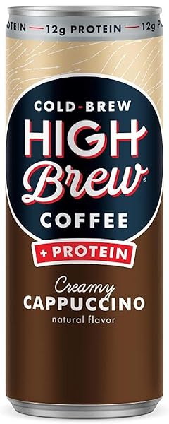 HIGH BREW COFFEE – CREAMY CAPPUCCINO + PROTEIN...