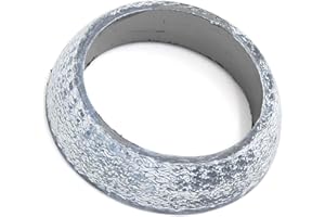 Motoforti Universal Car Manifold Header Exhaust Donut Gasket, Graphite Header Manifold Gasket48mm Dia, Graphite, Silver Tone