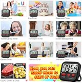 Antonki 2 Pack Digital Kitchen Timers Magnetic Countdown Wait 99:59 view 7