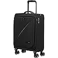 American Tourister Carry-on Luggage, Black (Black), Spinner S (55 cm-38.5 L)