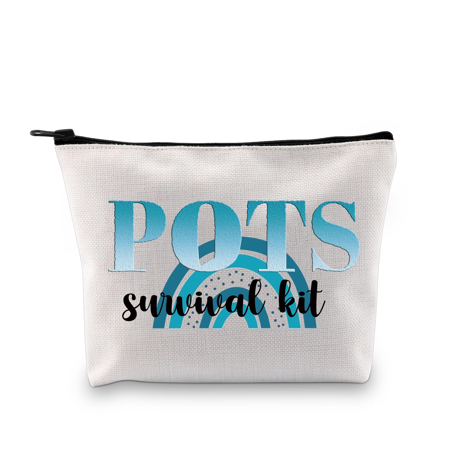 PYOUL POTS Awareness Gift - POTS Syndrome Fighter Warrior Cosmetic Bag - Dysautonomia Awareness Gift