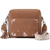 Pomelo Best Crossbody Purses for Women, Soft Leather Medium Cross Body Bags Woman, Shoulder Bag with Adjustable Strap Travel