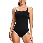 SYROKAN Women's One Piece Swimsuit Athletic Competitive Racerback Sport Swimwear Training Bathing Suit
