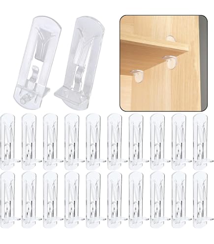 32 Clips D’étagère 5mm Pour Armoire De Cuisine – Maintien Sécurisé Et Facile