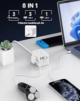 Kemelo 4 Way USB Extension Lead UK 13A 3250W 1.5m with Child Safety view 2