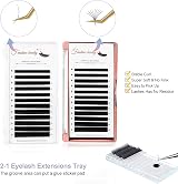 fenshine Eyelash Extension Kit Supplies 131 Piece Set Practice Mannequin Head view 5