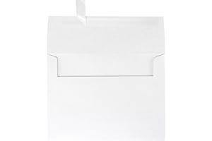 LUXPaper A7 Invitation Envelopes | Peel & Press | 5 1/4" x 7 1/4" | Crystal Metallic | 80lb. Text | 50 Qty