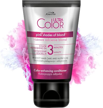Joanna Ultra Color Pink Conditioner for Hair 100 g Colour Enhancing