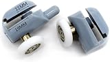 YUANQIAN 8 Pack Shower Door Rollers Wheels 25mm Curved Fit (4/4) view 3