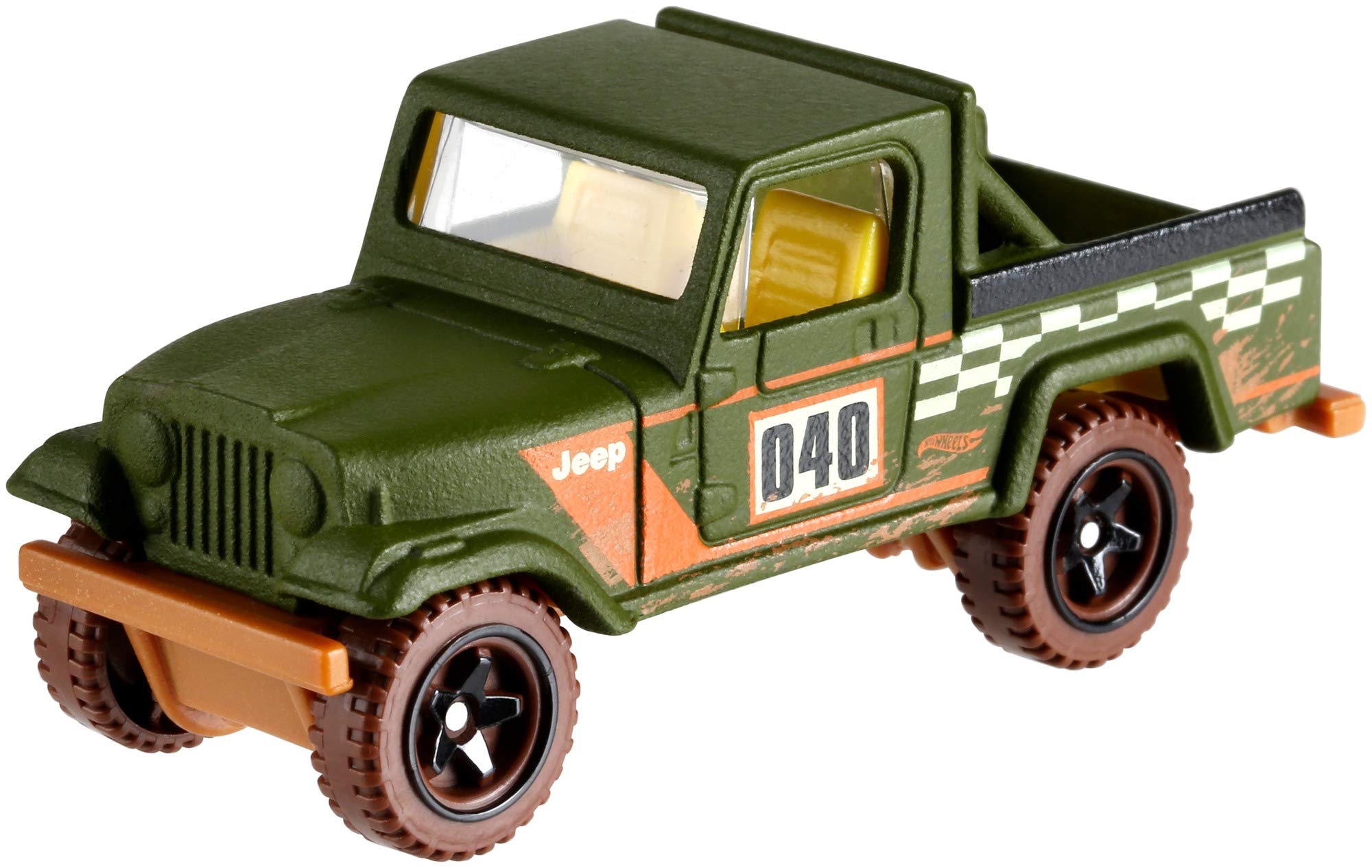 Hot Wheels Themed Automotive Jeep Scrambler 7 cm army green