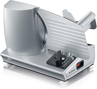 SEVERIN AS 3915 Allesschneider (180 W, Inkl. Schinkenmesser, Edelstahlmesser) silber