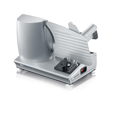 SEVERIN AS 3915 Cortafiambres, Incl. Cuchilla para Jamón, Cuchillas de Acero Inoxidable,