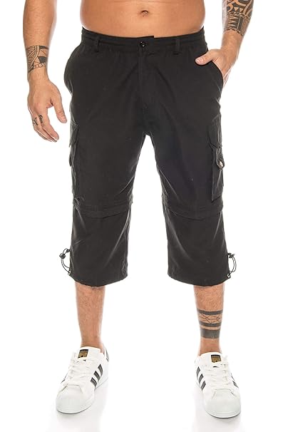 Kendindza Herren Bermuda | abnehmbare Beine Zipp-Off von 3/4 in Kurze Hose