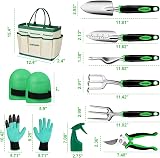 DEWINNER 11 Pc Garden Tools Set with Tool Bag Stainless Steel Hand Tools view 2