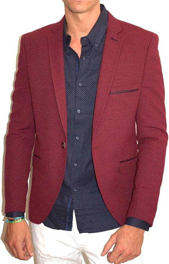 Blazer homme bordeaux Clearance