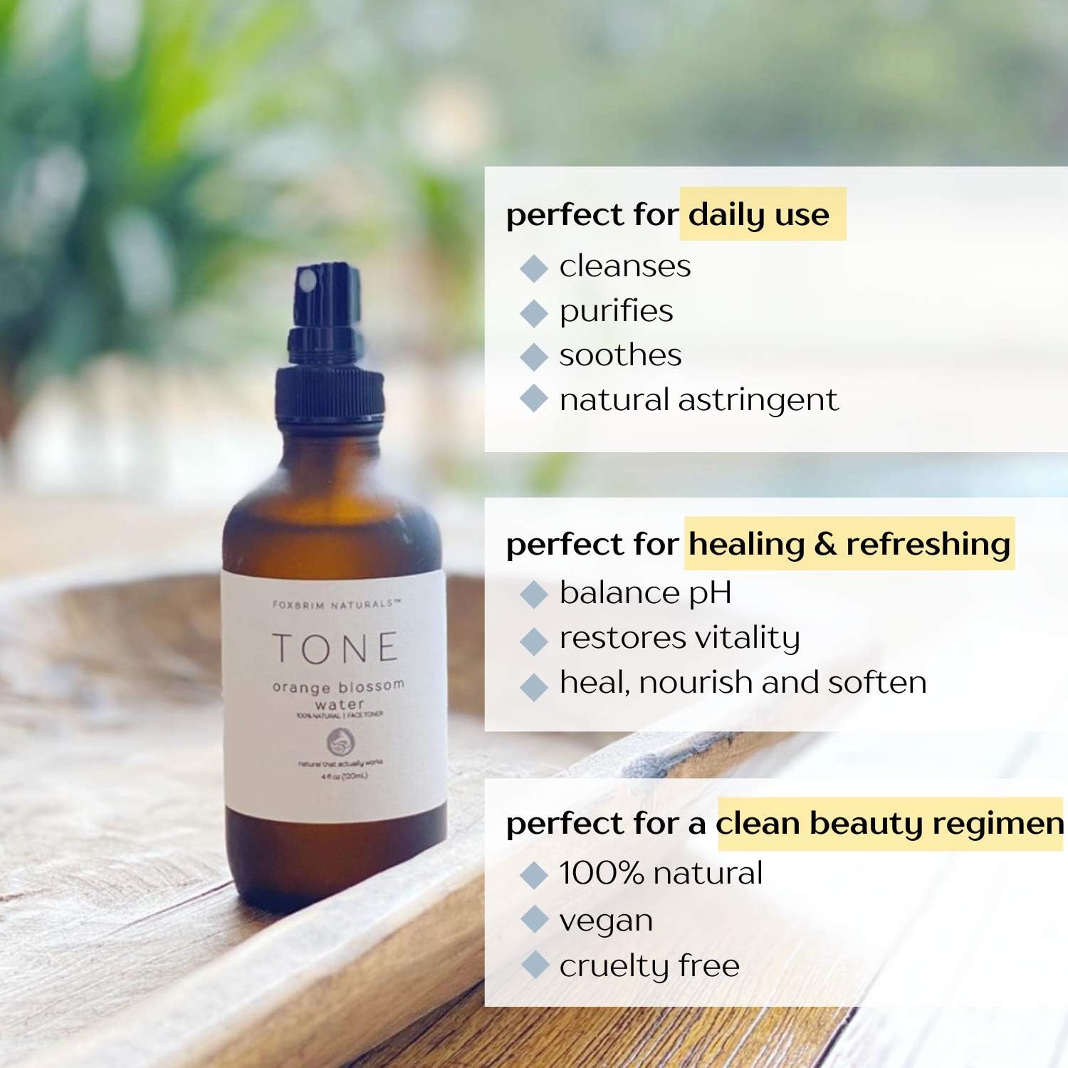 orange blossom water toner