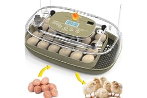 WONEGG Incubators for Hatching Eggs Egg Incubator Chicken 360° Egg Candler Viewing for Chicken, Ducks, Goose, Pigeon, Quail 24 Eggs