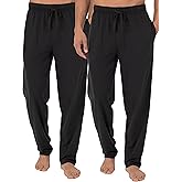 Fruit of the Loom Men's Extended Sizes Jersey Knit Sleep Pajama Lounge Pant (1 & 2 Packs)