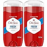 Old Spice Aluminum Free Deodorant For Men, High Endurance, 24/7 Sweat Defense & Odor Protection, 24/7 Freshness & Lasting Scent, Fresh Scent, 3.0 oz (Pack of 2)