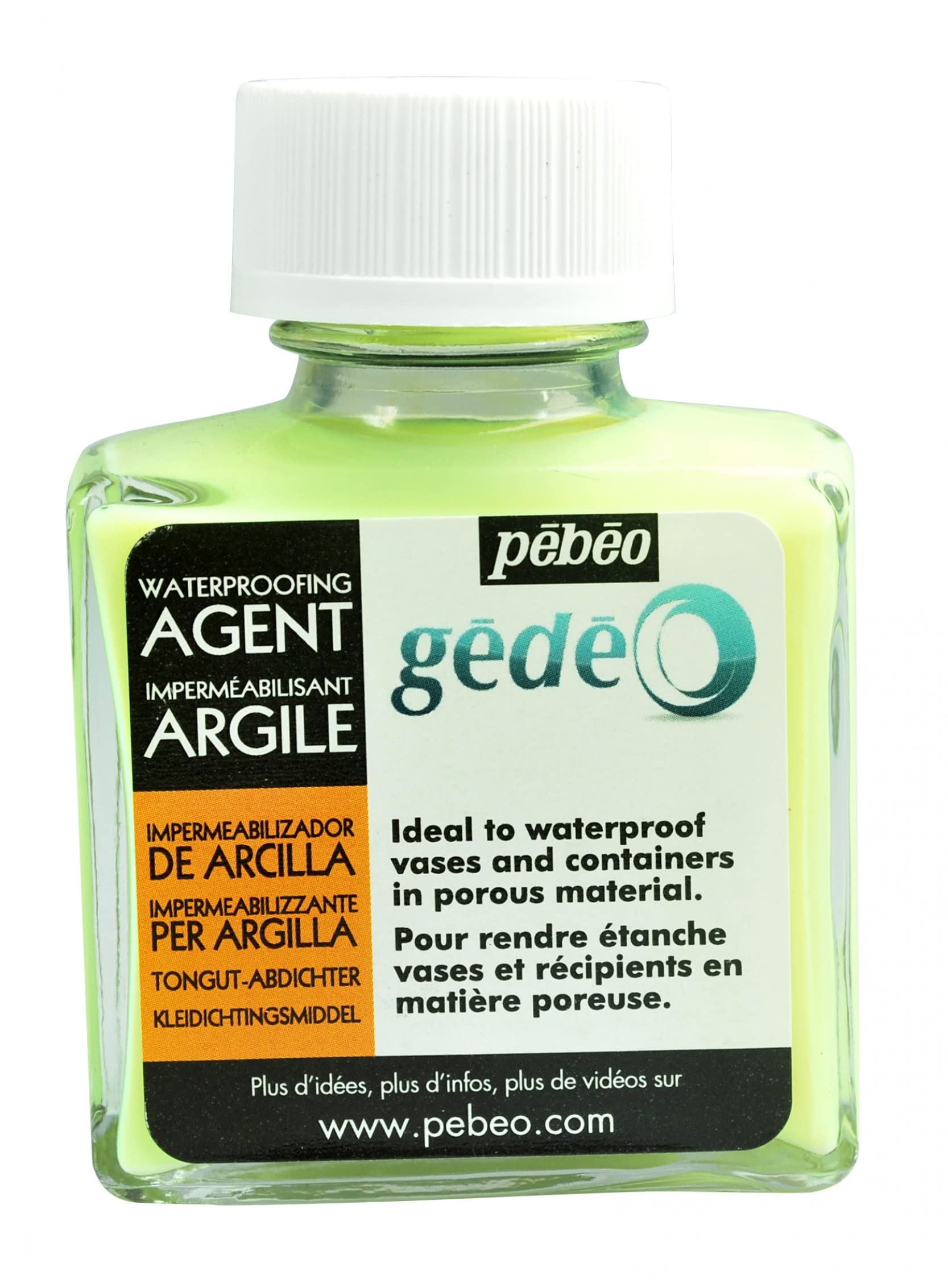 PEBEO 766308 Gedeo Waterproofing Agent, Transparent,75 ml (Pack of 1),Yellow