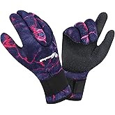 Summshall Scuba Diving Gloves, 3MM Neoprene Thermal Non-Slip Gloves for Diving, Surfing, Kayaking, Snorkeling, Sailing, Boating Neoprene Gloves for Men and Women