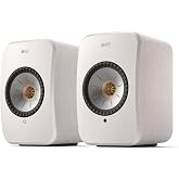 KEF LSX II Wireless Active Bookshelf Speakers, Cotton White | Active Hi-Fi Bookshelf Speakers for TV, Desktop &amp; Gaming | Bluetooth, USB-C, HDMI ARC | AirPlay 2 &amp; Chromecast