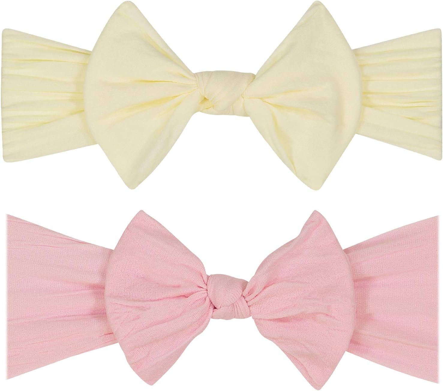 YOUR NEW FAVORITE BABY HEADBANDS - 2 PACK - Super Stretchy Knot Newborn & Baby Headbands