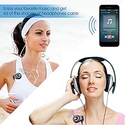 APEKX Clip Bluetooth Audio Adapter for