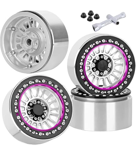 Amazon.com: Treal Aluminium 2.2 Beadlock Wheels Rims(2) pcs Fit RC