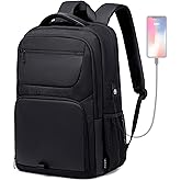BJIAX 35L Travel Laptop Backpack for Men, High Tech Business Backpack with USB Charging Port and Ergonomic Design, Water Resistant Anti-theft Work College Backpack Fits 15.6 Inch Tablet, Notebook