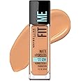 Maybelline Fit Me Matte + Poreless Liquid Oil-Free Foundation Makeup, Warm Honey, 1 Count (Packaging May Vary)