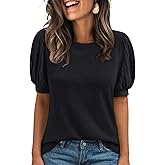 AUTOMET Womens Tops Summer Sweater Long Tunic Dressy Casual Blouses Business Cute Trendy Short Sleeve Shirt 2026