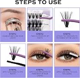Wendy Lashes Individual Lashes D Curl Cluster Kit 12-16mm 0.07mm DIY view 3
