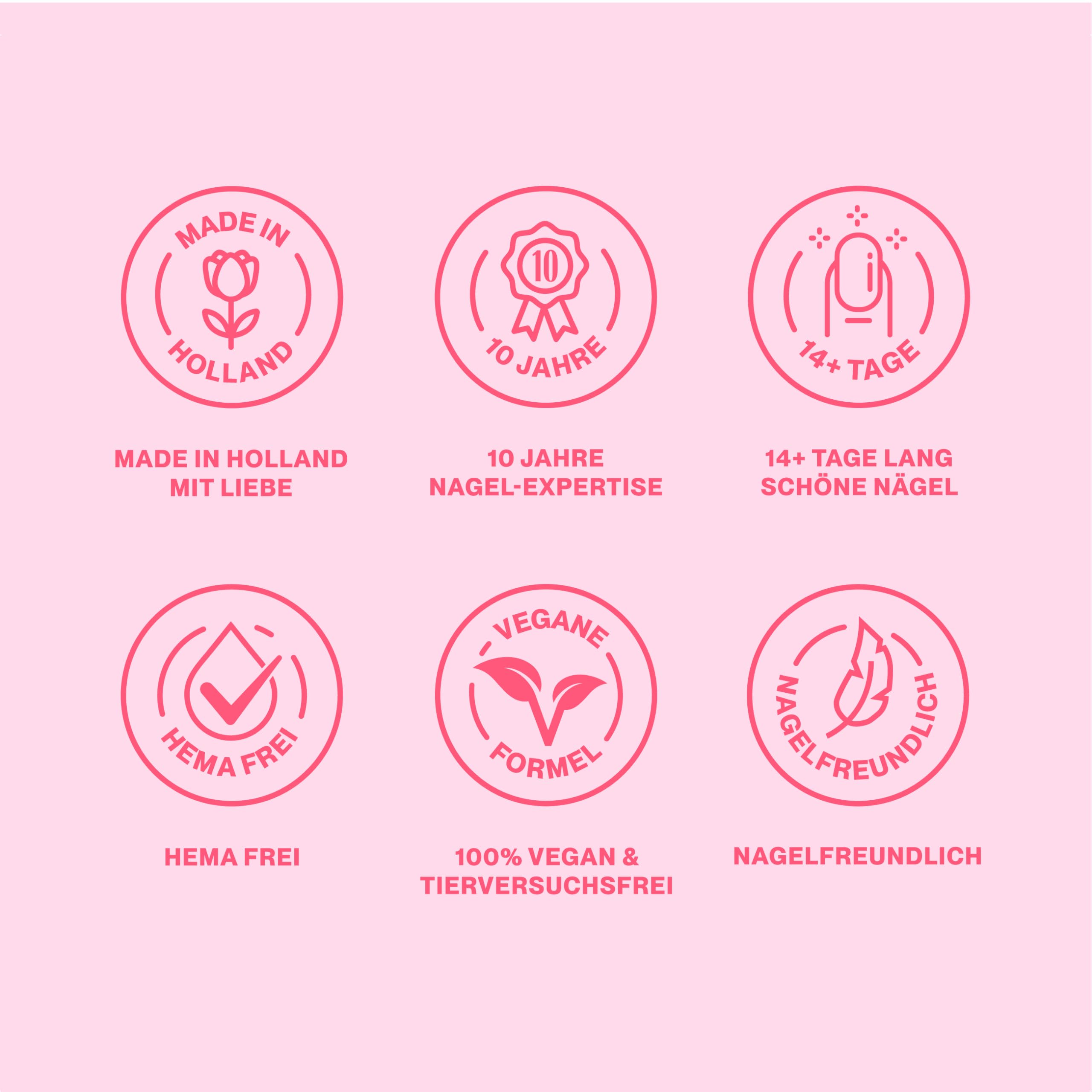 Pink Gellac Gel Nail Polish French Manicure Pink 0.5 oz - Gel Nail Color Ballerina Pink - Lovely Gel Nail Polish Neutral Pink - Gel Color for Nail Art - UV Polish Made in the Netherlands - Image 3