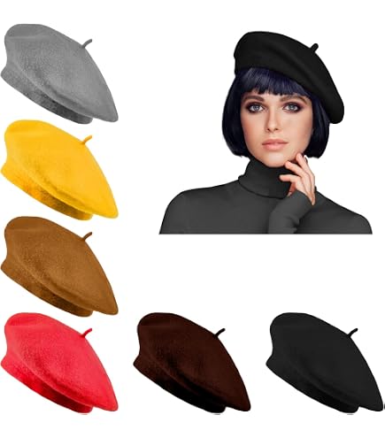 Halloween Red Devil Horn Tail Painter Hat Lolita Beret Cap