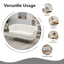 Anwick 59" Small Modern Chenille Loveseat
