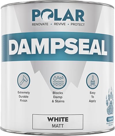 Polar Damp Seal Paint 1L White Primer & Topcoat Mould Resistant