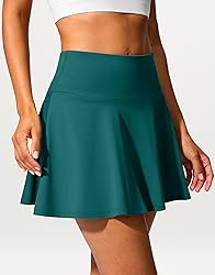 SANTINY 14" Tennis Skirt Golf Skorts with Pockets