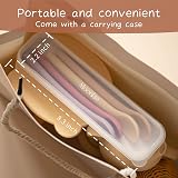 Moonkie Silicone Baby Spoons Set of 4 Soft-Tip Bendable Feeding view 7