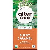Alter Eco | Dark Chocolate Bars | Pure Dark Cocoa, Fair Trade, Organic, Non-GMO, Gluten Free (Burnt Caramel)