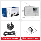 LEMEGA IR1 Internet Radio DAB Portable Bluetooth 60 Presets Grey view 7