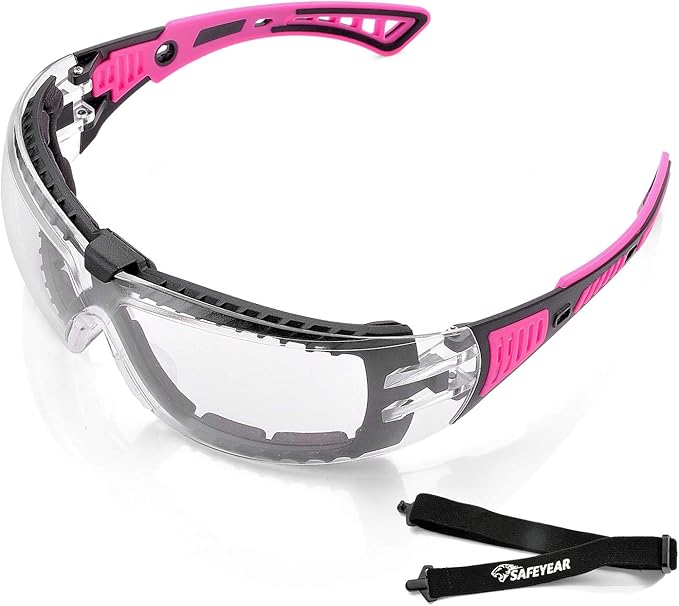 Safeyear Antifog Ladies Safety Glasses SG010 EN166 Wraparound Safety